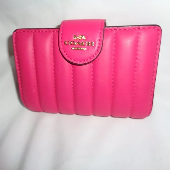 Coach | Bags | Coach C3454 Linear Quilted Leather Medium Corner 